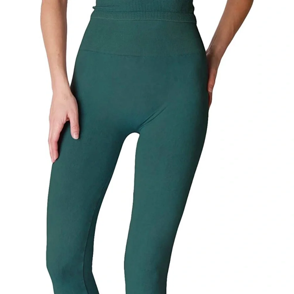 Nikibiki full length leggings green seamless high waisted yoga Pilates workout
